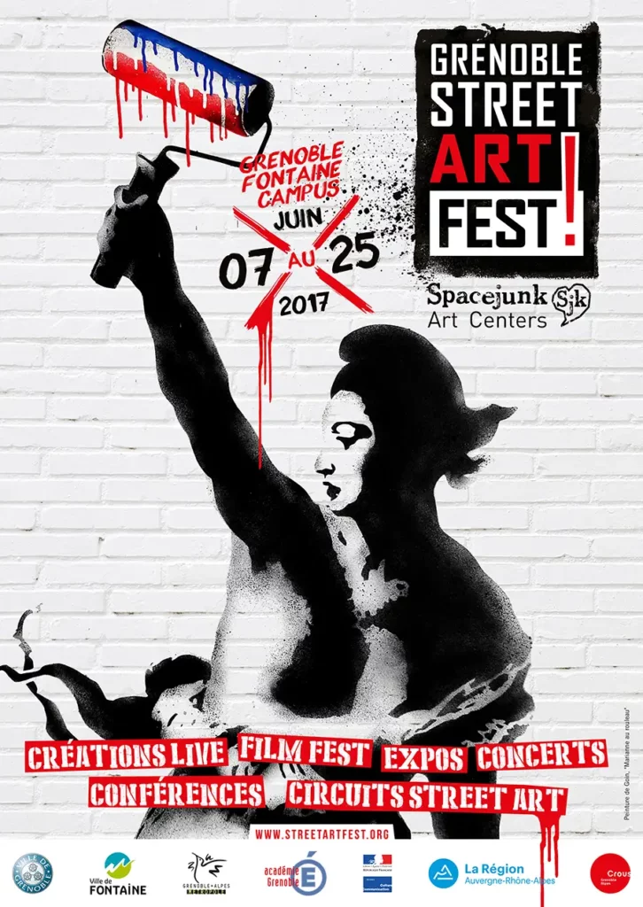 Affiche Grenoble Street Art Fest 2017