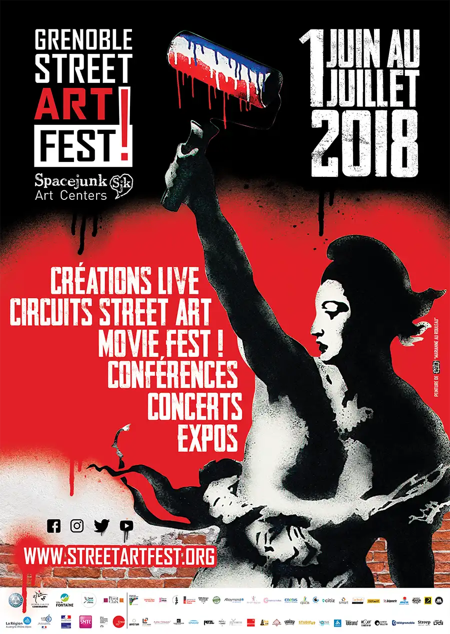 Affiche Grenoble Street Art Fest 2018