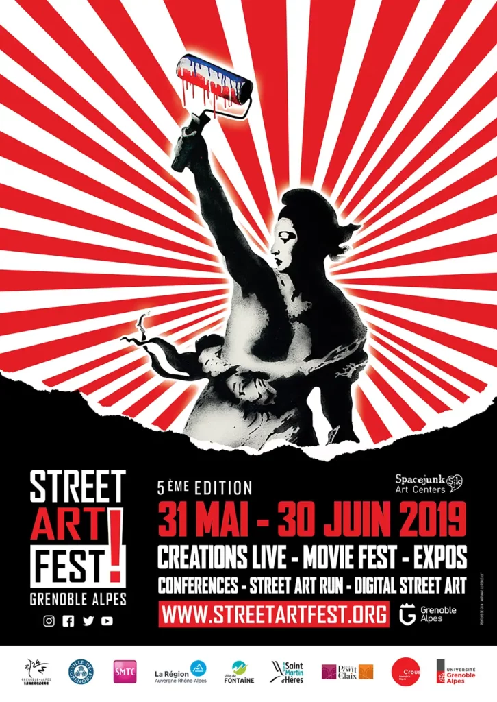 Affiche Street Art Fest Grenoble Alpes 2019