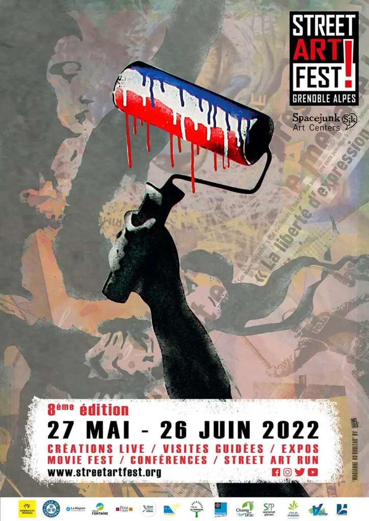 Affiche Street Art Fest Grenoble Alpes 2022