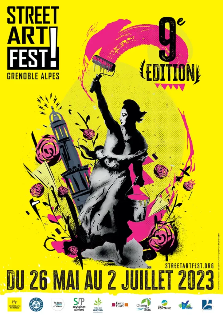 Affiche Street Art Fest Grenoble Alpes 2023